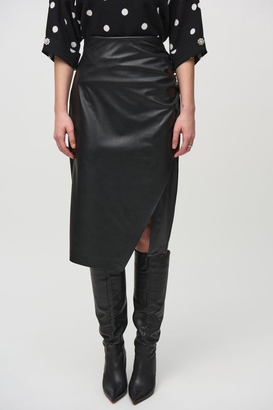 Leatherette Pencil Skirt