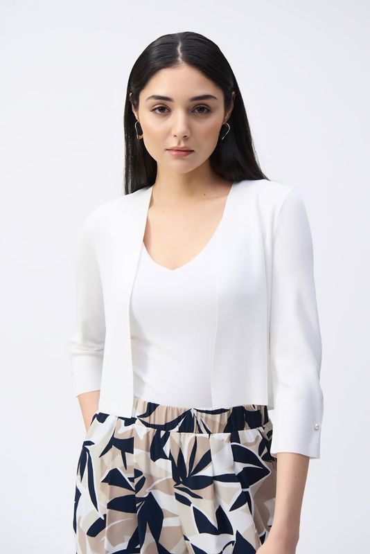 Sweater Knit Cover up with Pearl