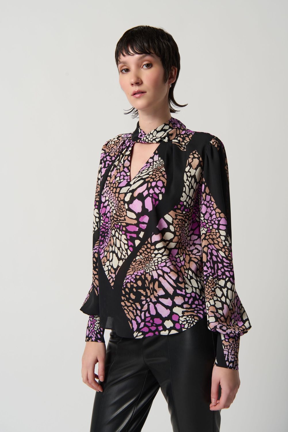 Animal Print Georgette Top