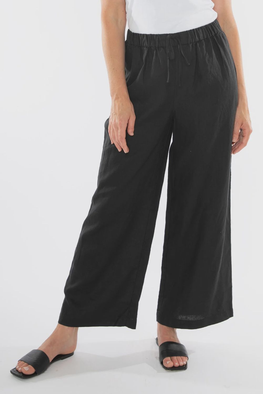 Wide Leg Linen Pant
