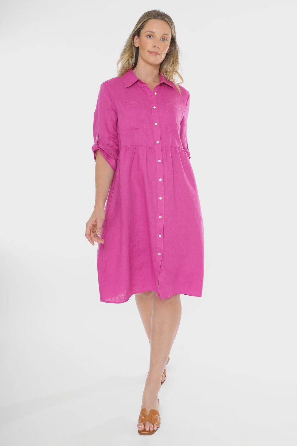Two Pocket Linen Dress