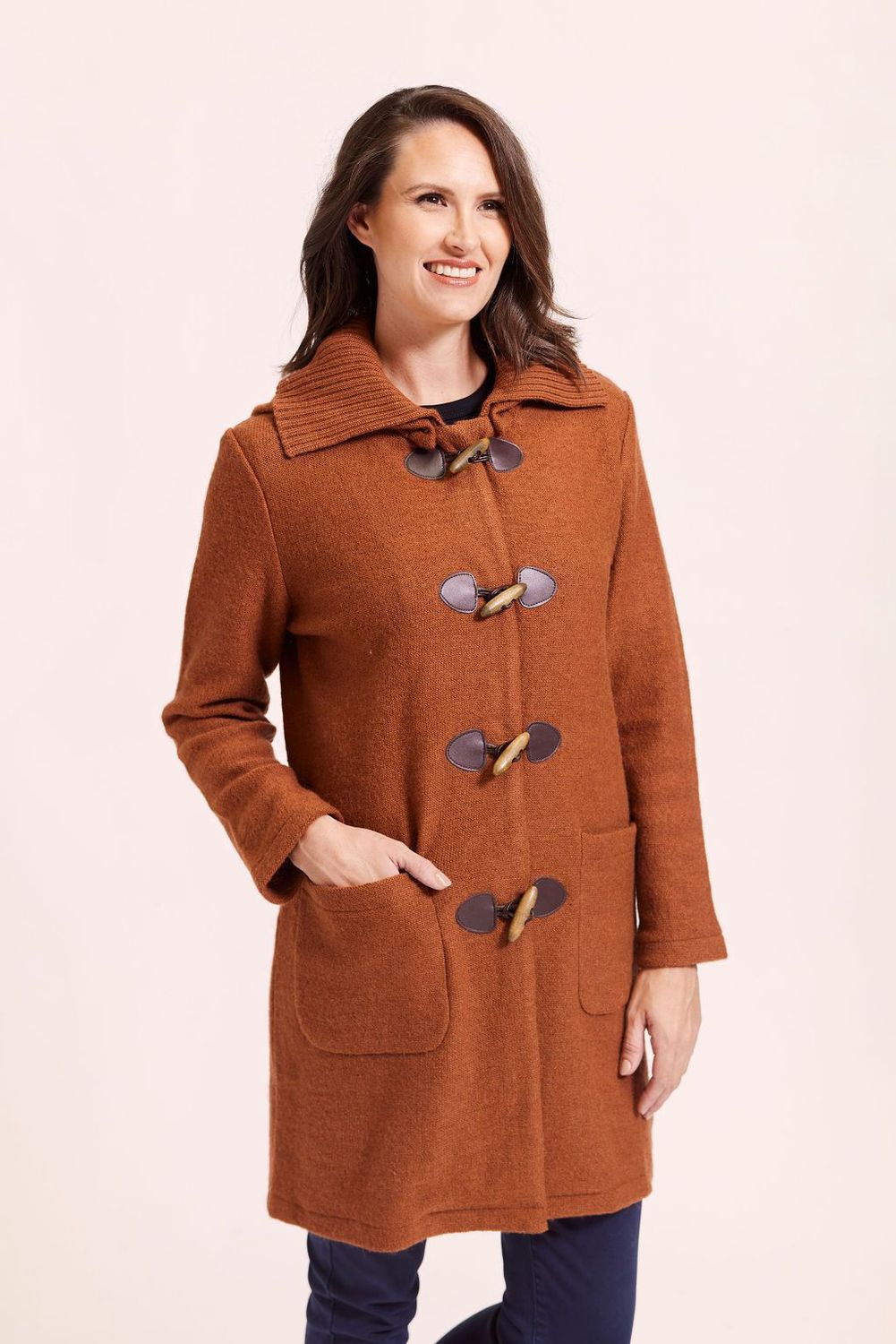 100% Boiled Wool Duffle Coat