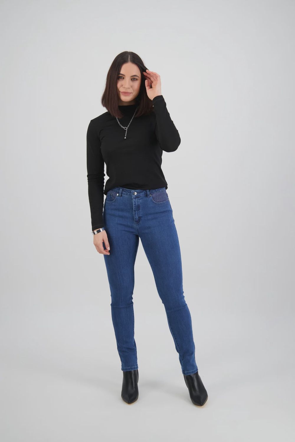 Basket weave jean 5535