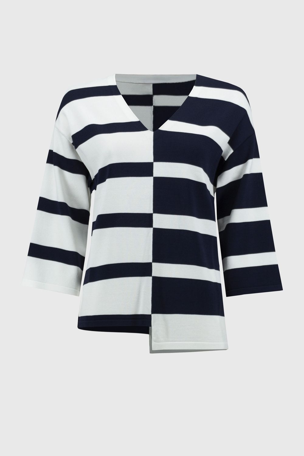 Striped Sweater V Neck