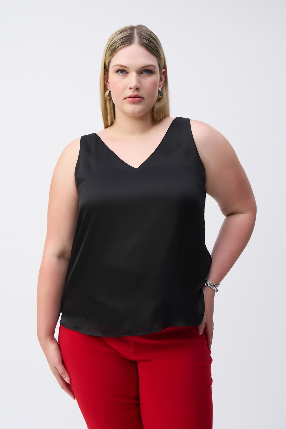 Satin Sleeveless Top