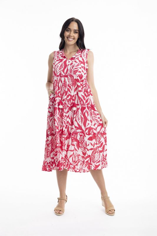 Hayden Pink Sleeveless Boho Dress
