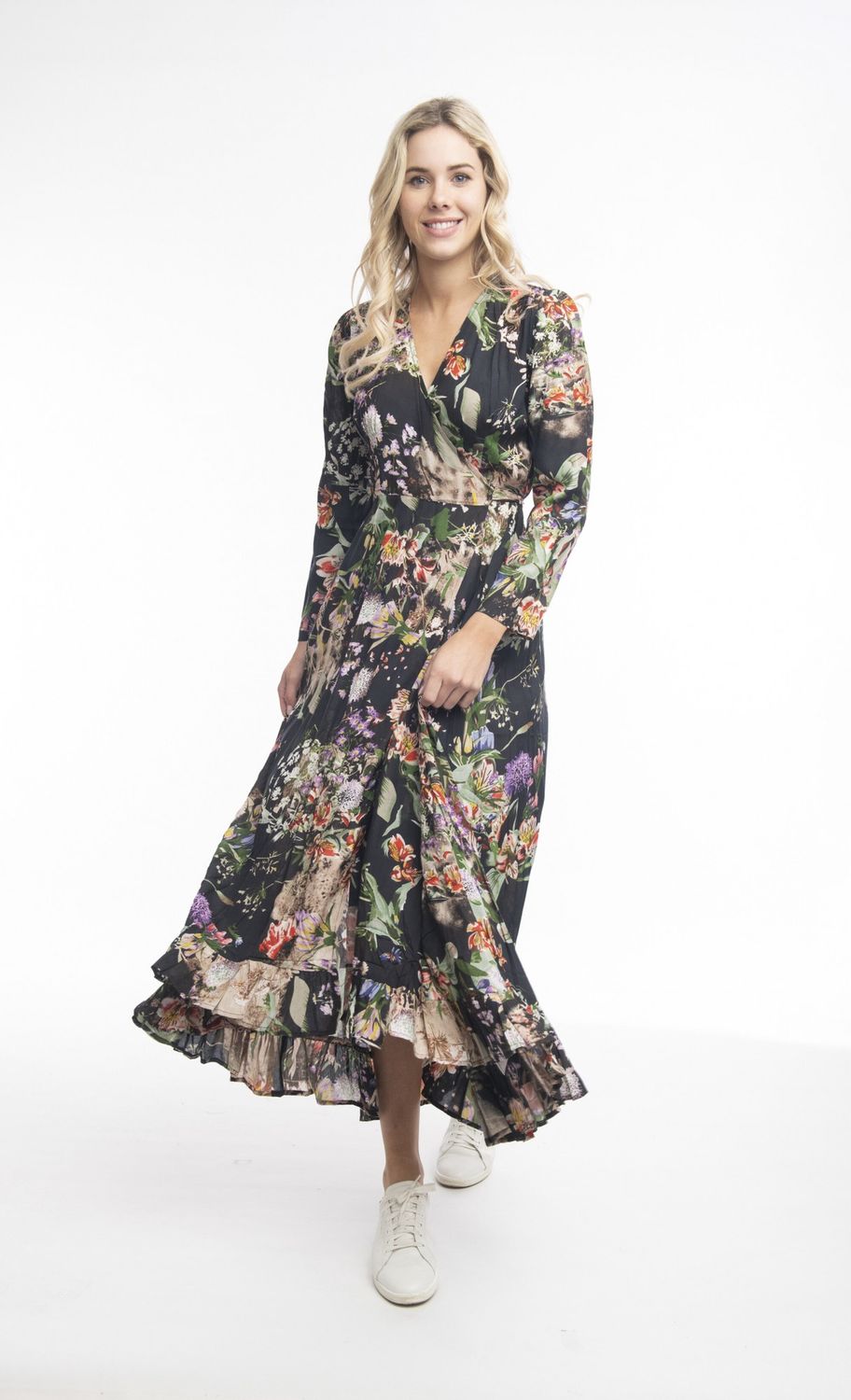 Fidelio Wrap Maxi Dress