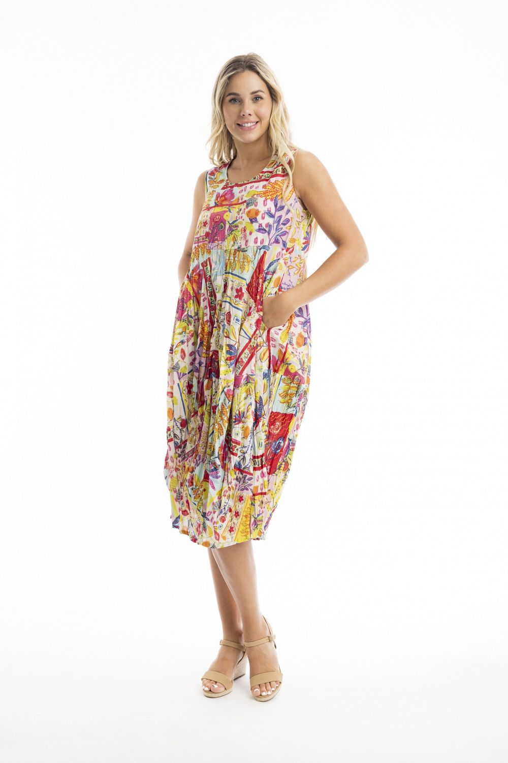 Maitra Sleeveless Bubble Dress