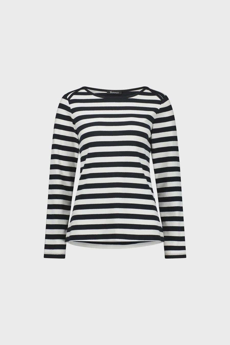 Envelope neck L/S knit Top