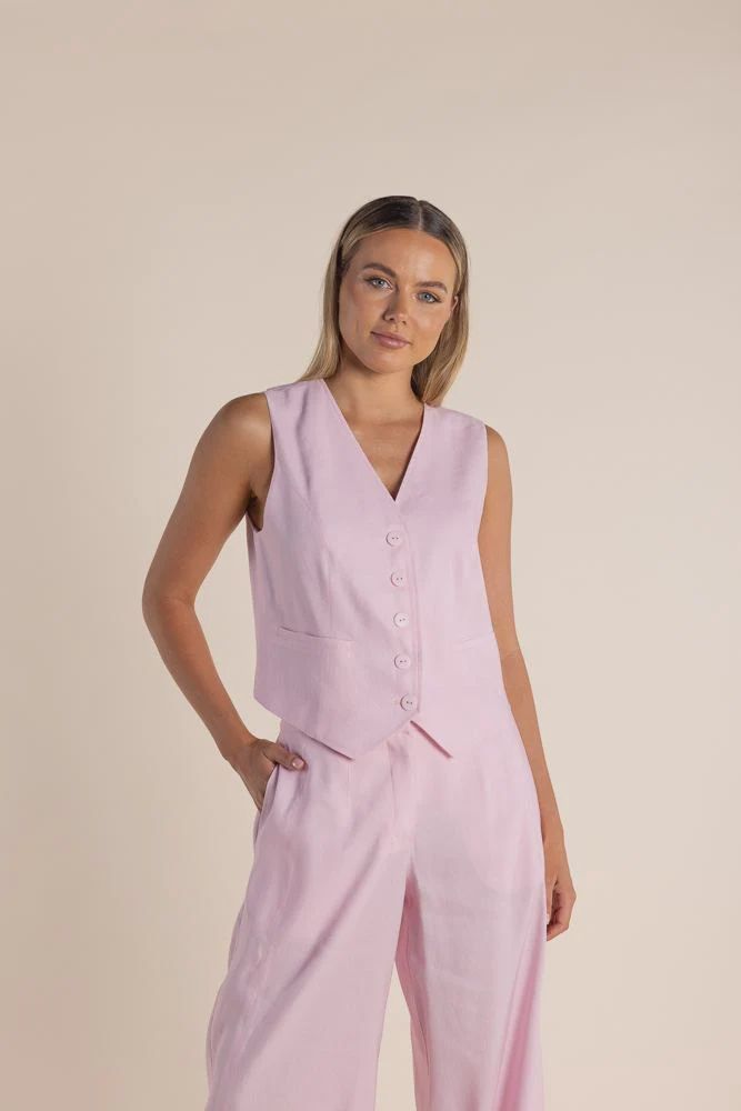 Linen Mix Vest