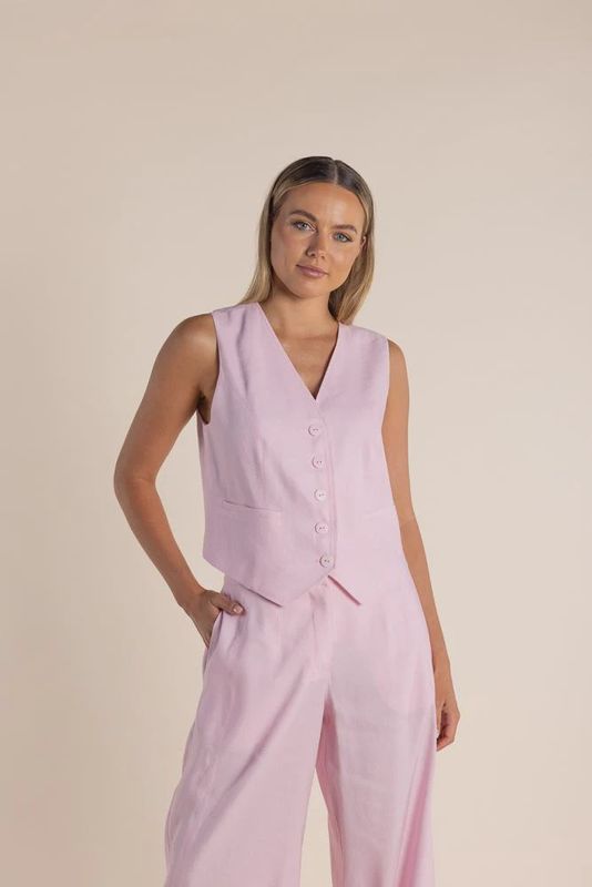 Linen Mix Vest