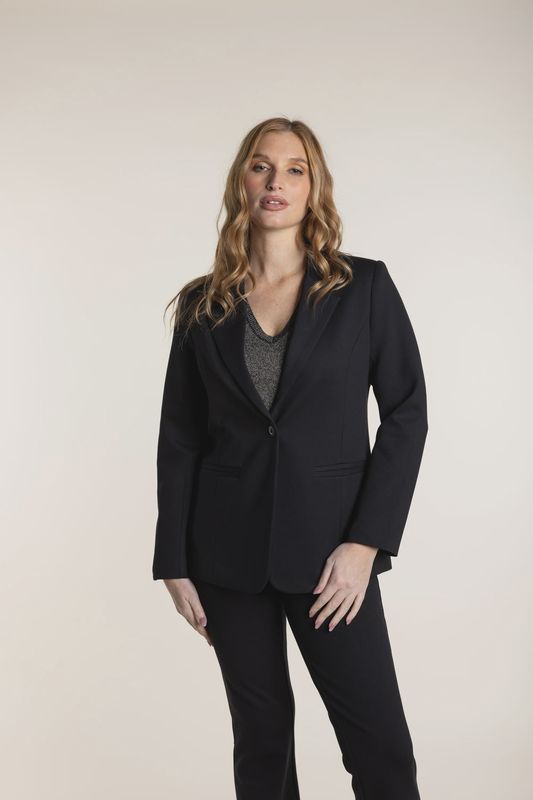 Ponte Blazer w/Mono print Lining
