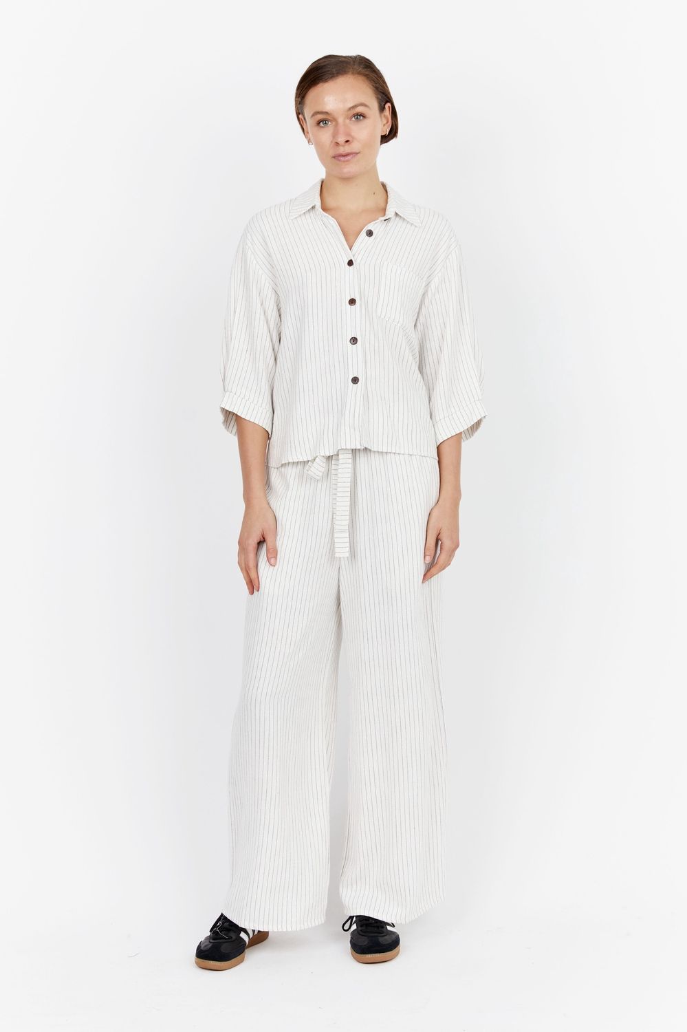 Nero Stripe Linen Pant
