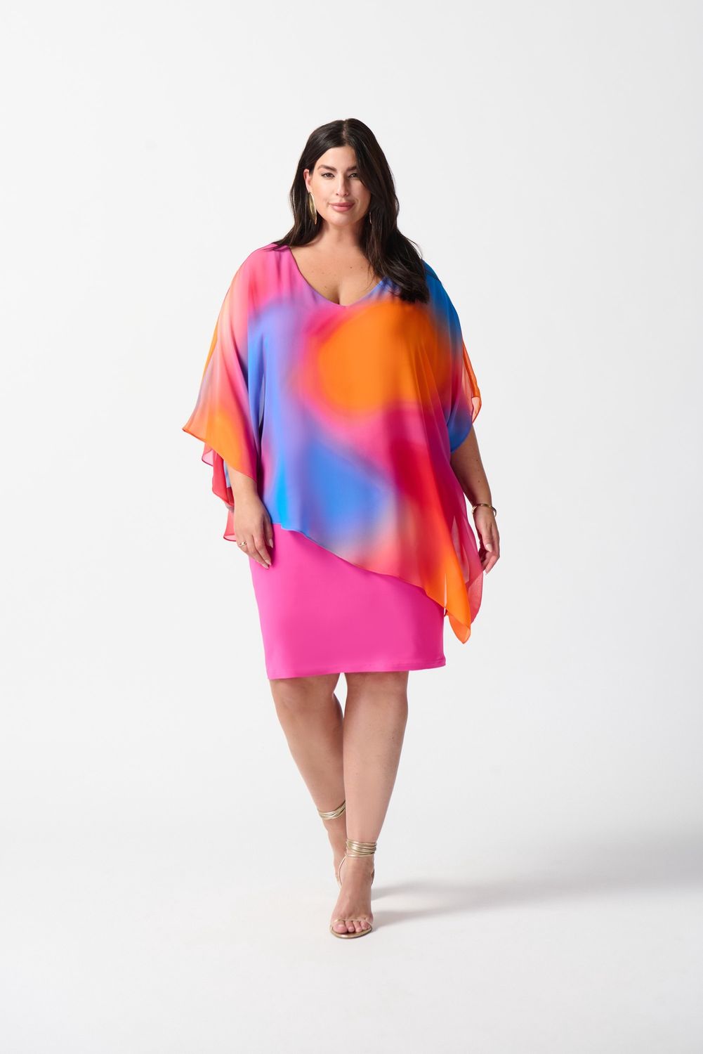 Chiffon Ombré Overlay Dress