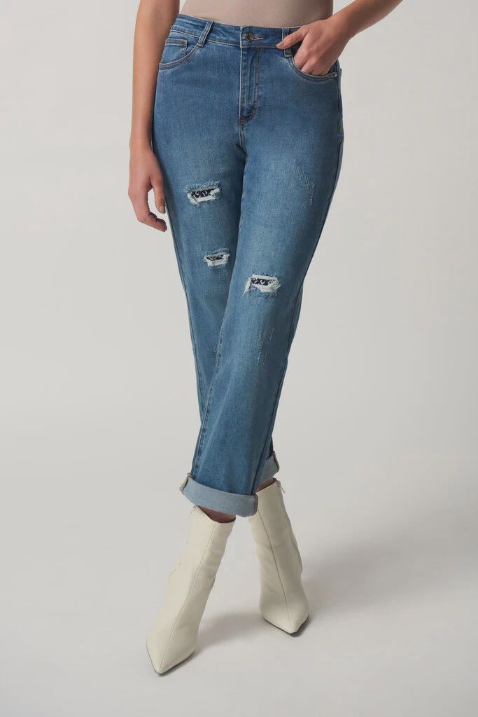 Rip detail jeans