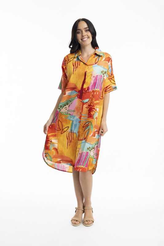 Kiwayu Button through maxi dress