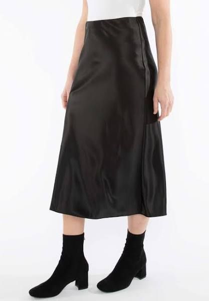 Bias Satin Skirt