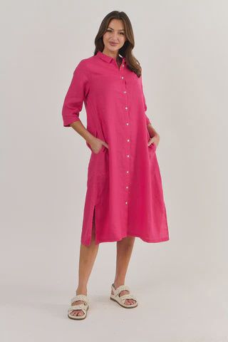 Primula Linen Shirt Dress