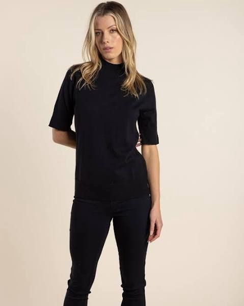 Mock Neck short sleeve Knit