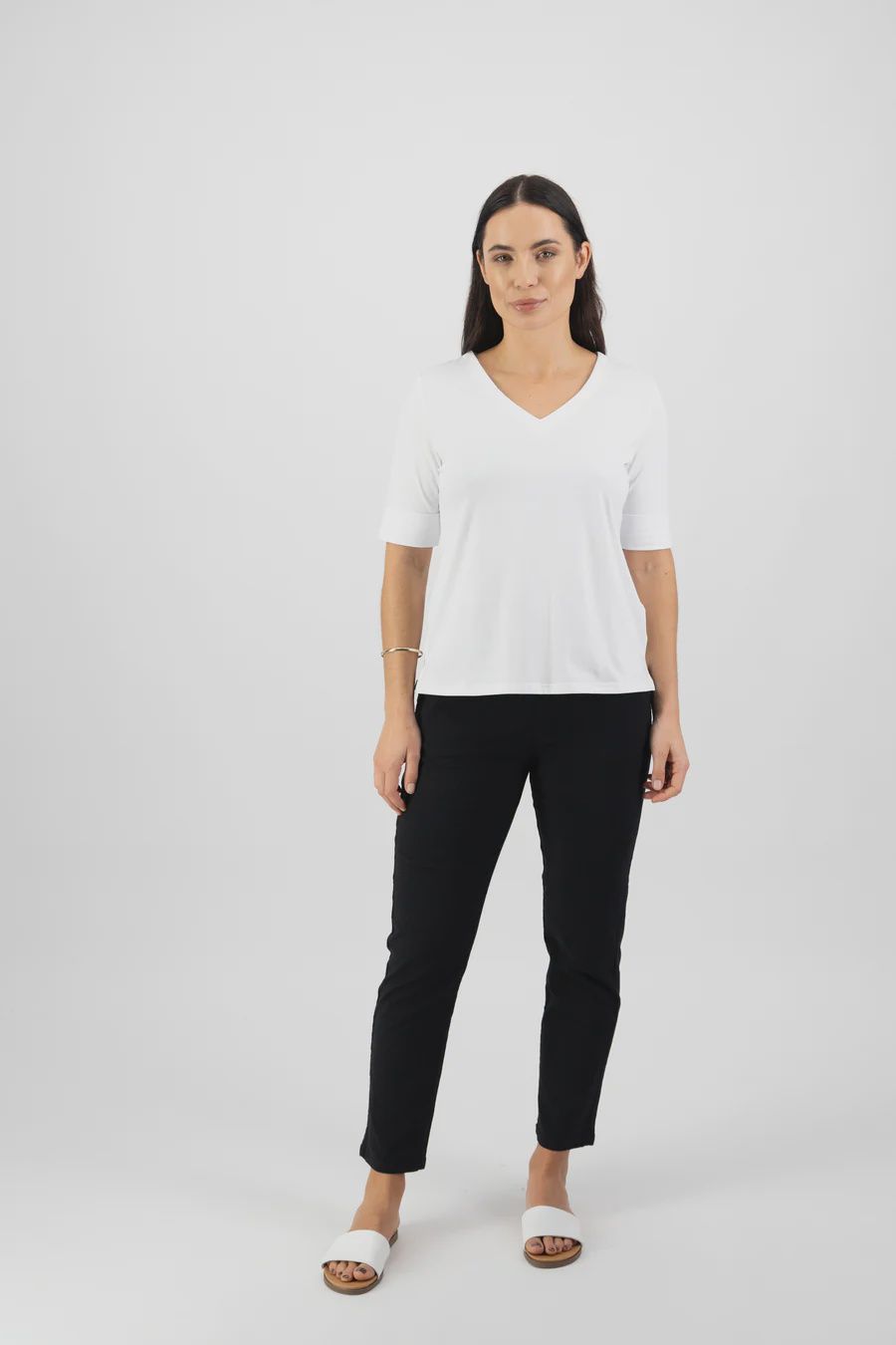 V Neck Knit Tee