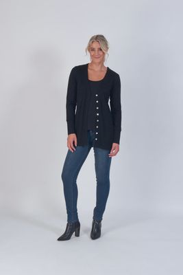 Merino cardigan long