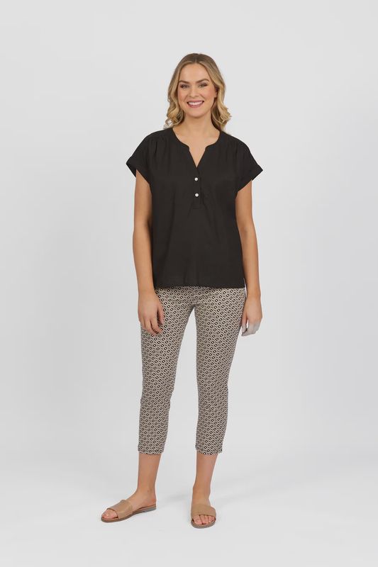 Plain Drop Shoulder Top