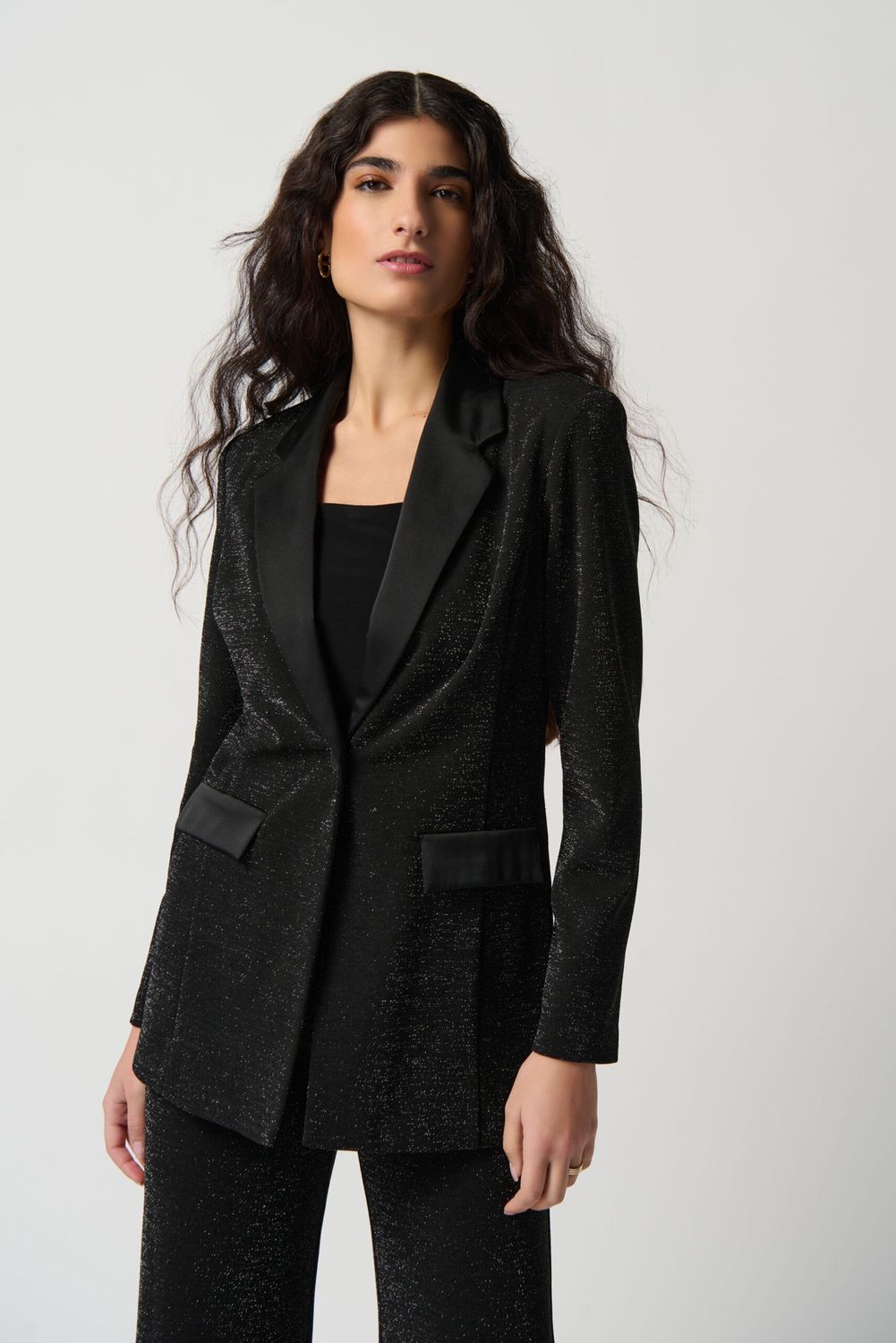 Metallic Knit Blazer