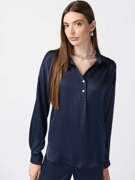 Long Sleeve Satin Shirt