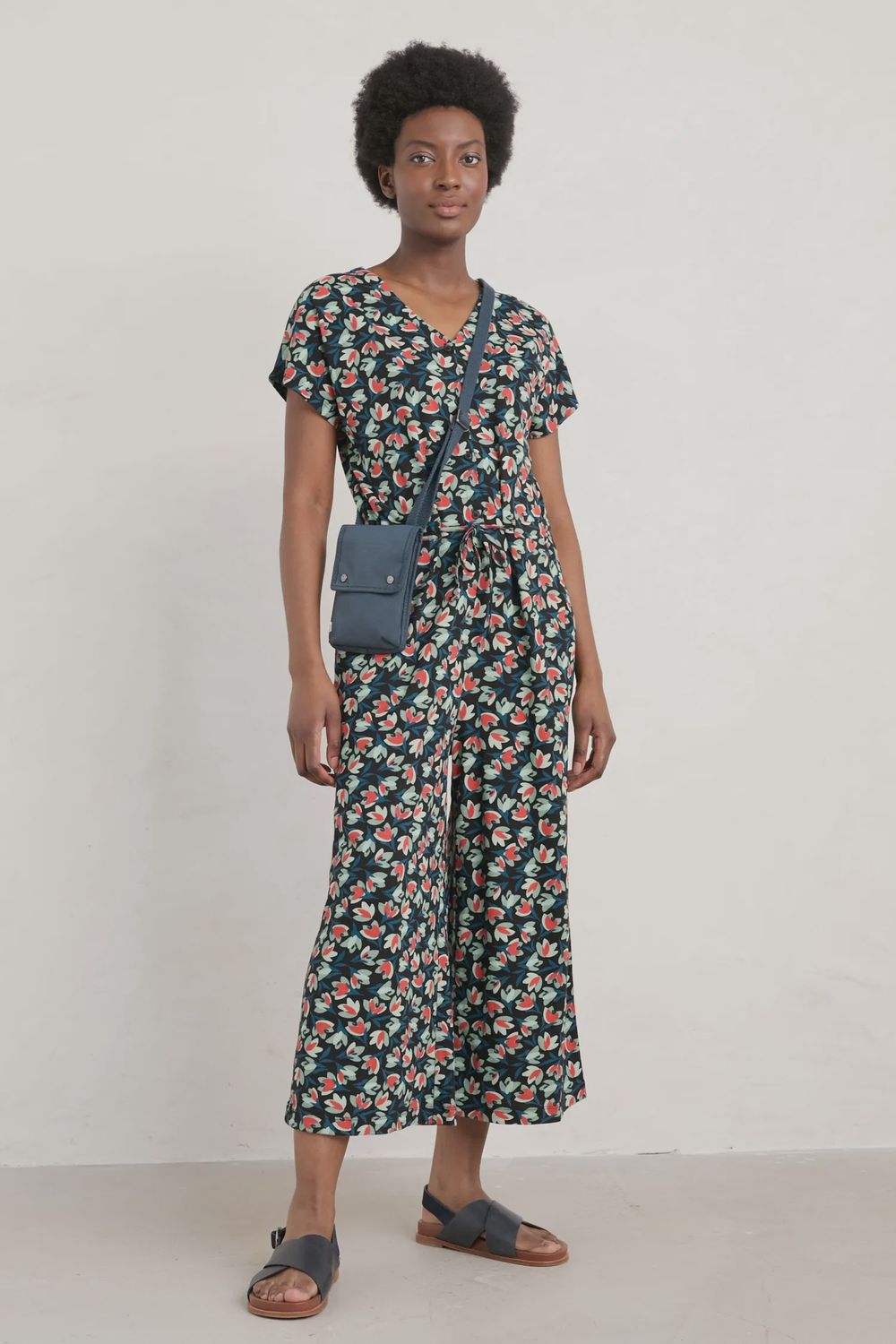 Rose trellis jumpsuit