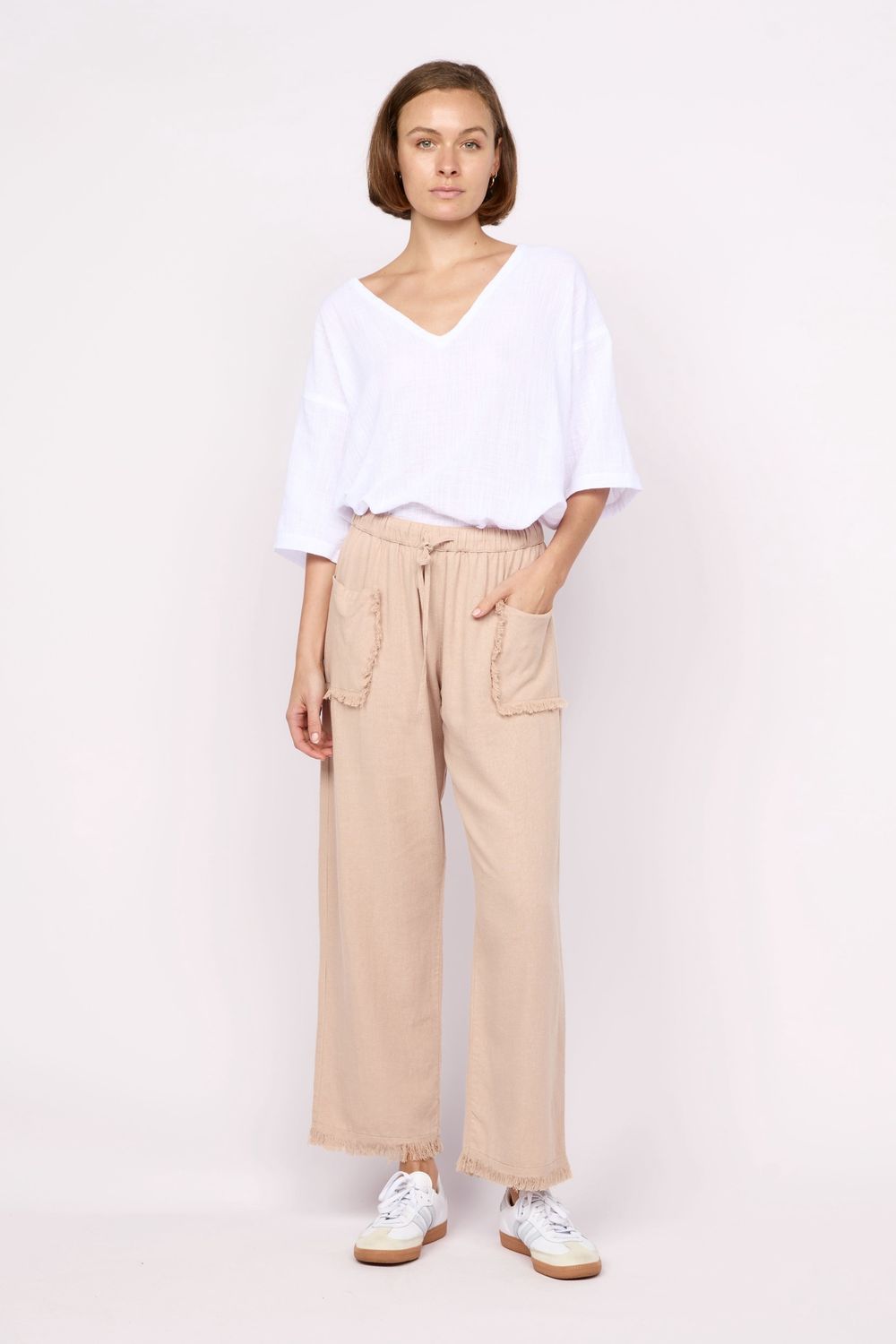 Joshua Frayed Linen pant
