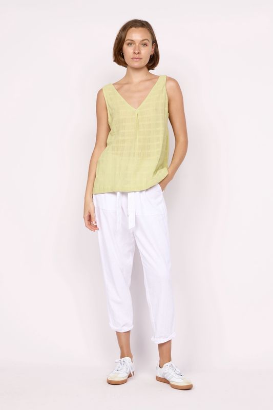 Aventi V Neck Cotton Tank
