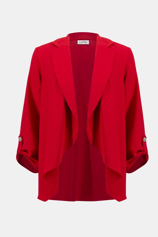 Eggshell Flared Open Blazer