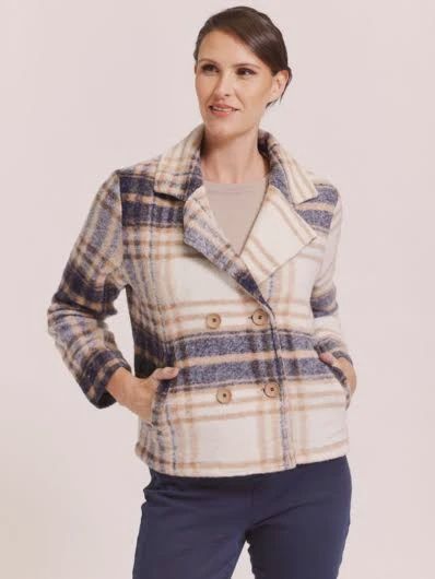Brushed Wool Blend 2 Pocket Jacket