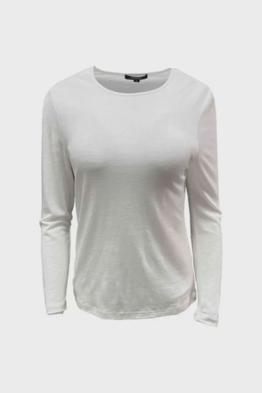 Crew neck Merino Top Ivory