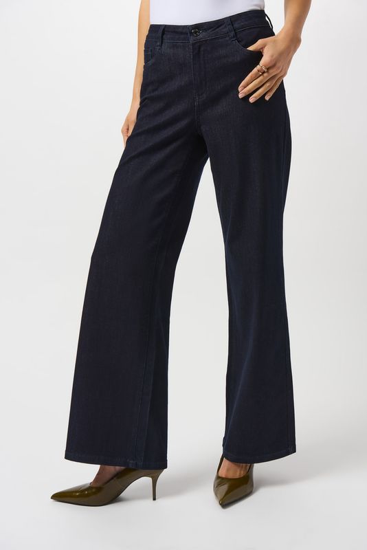 Goldie Classic Wide-leg stretch jeans