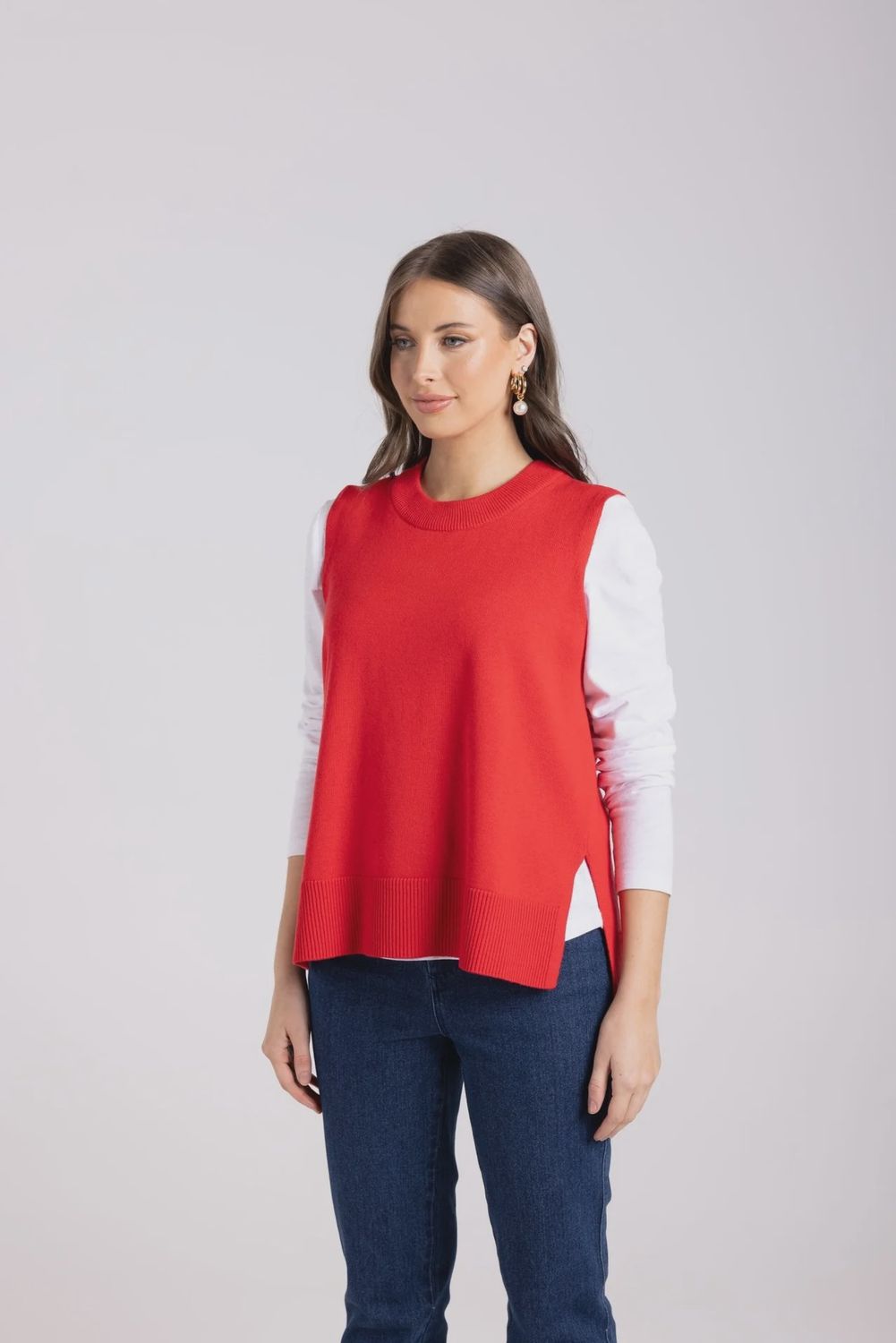 Merino/Cotton Knit Vest