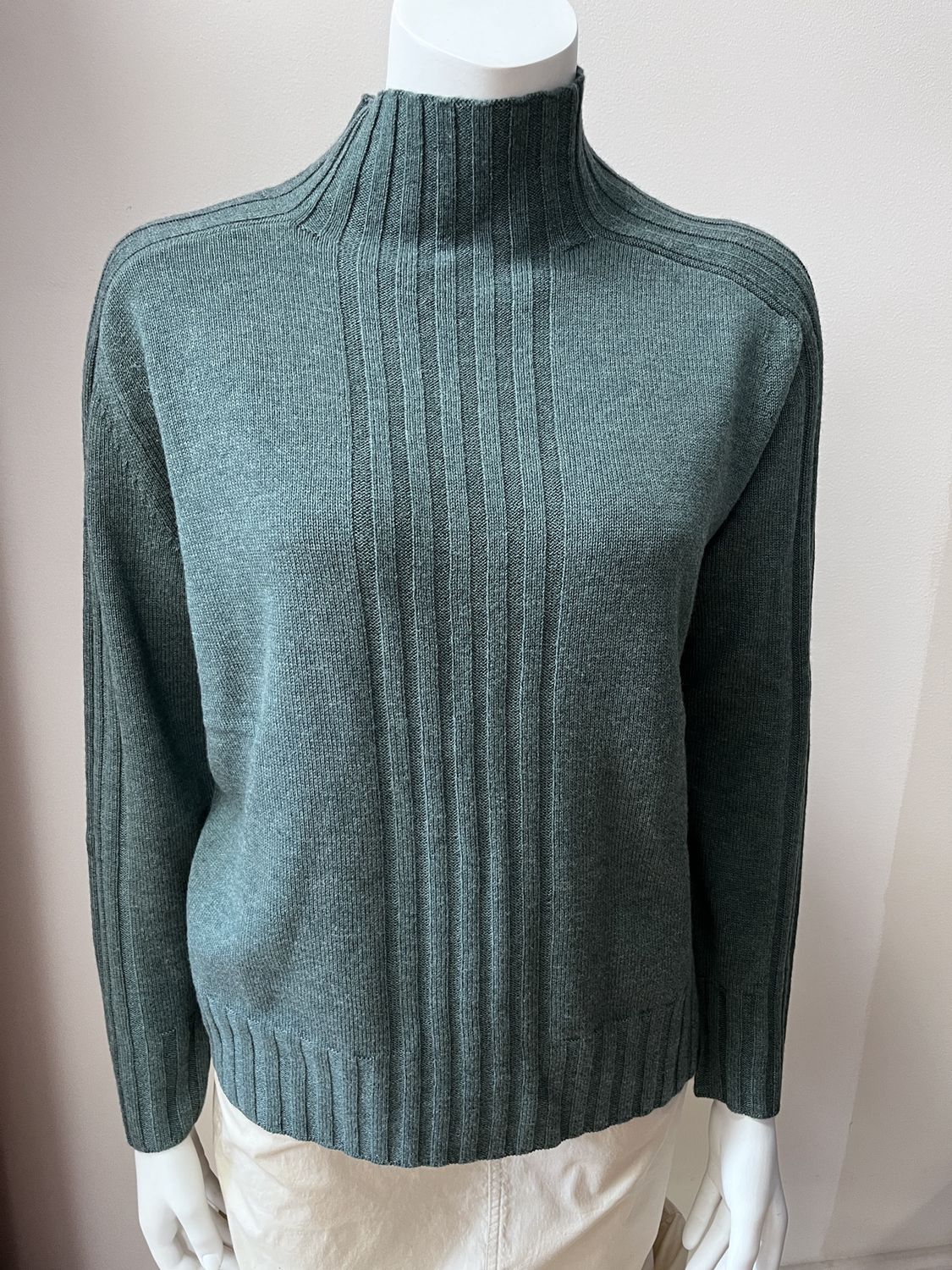 Ruta Merino cotton funnel neck