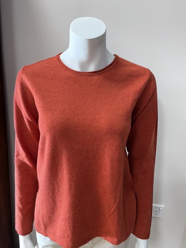 Nia Merino cotton crew top