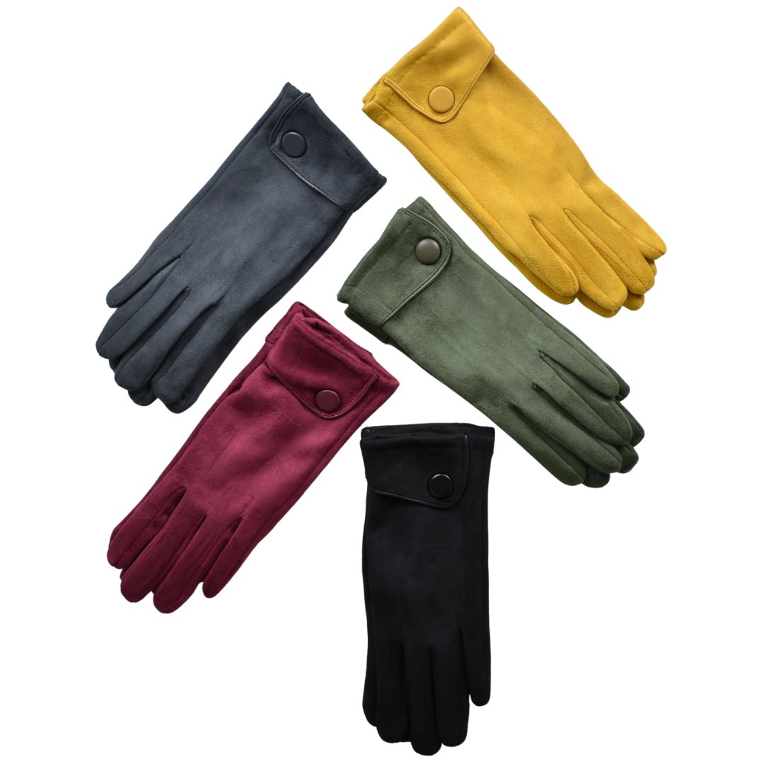 Big Button Cuffed gloves