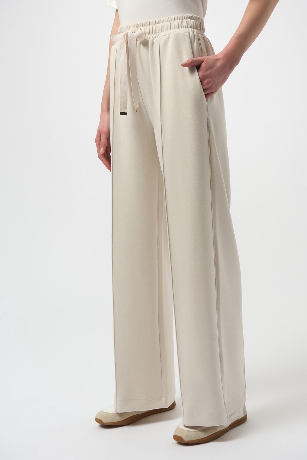 Scuba Jersey Wide Leg Pull on Pants