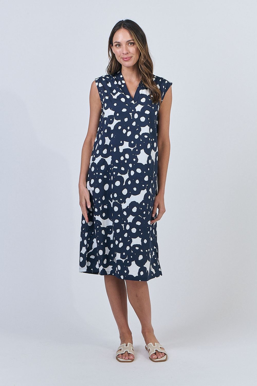 Ink Barnacles Sleeveless Dress