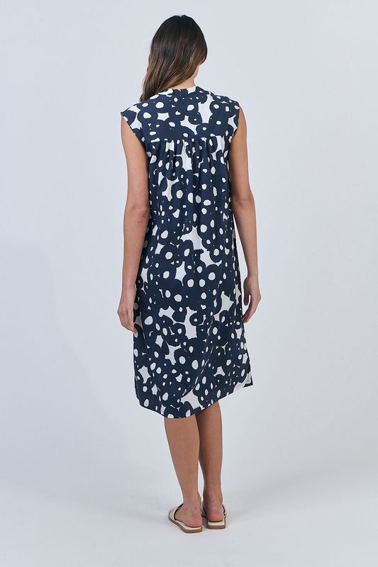 Ink Barnacles Sleeveless Dress