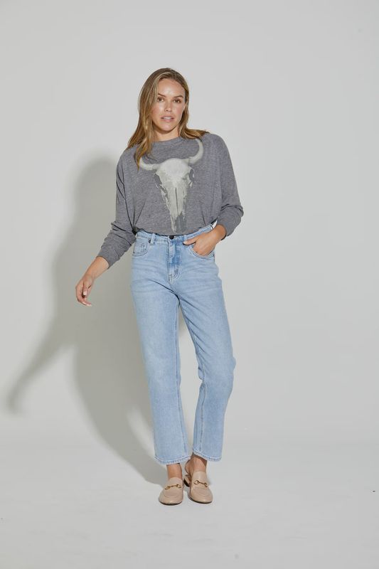 Combe Straight Leg Ankle Grazer Jeans