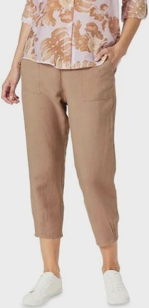 Lino Tapered Pant Nutmeg