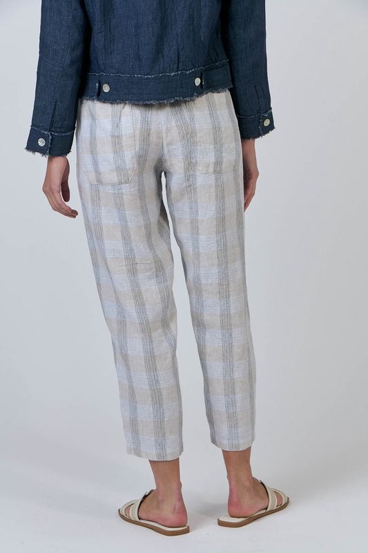 4 Pocket Linen Pants Mesh