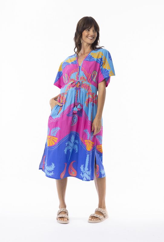 Celeste Blue Mid Dress