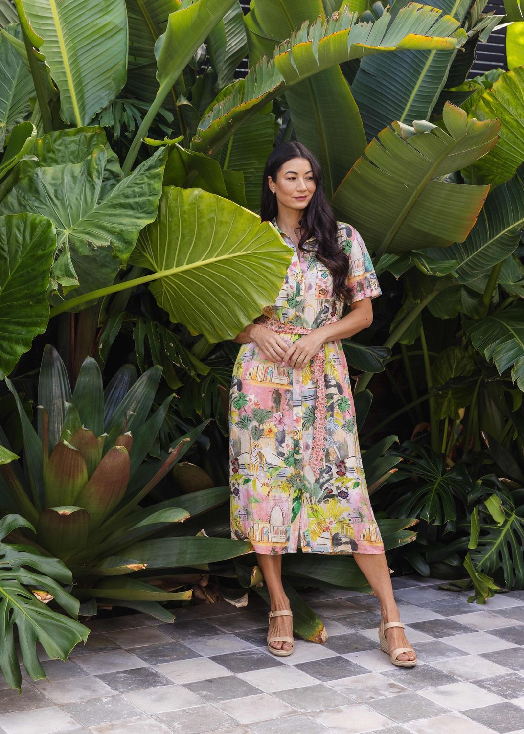 Tiger Island Tie Dress