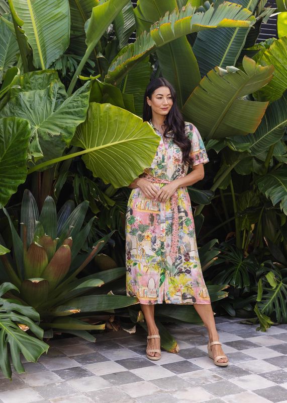 Tiger Island Tie Dress