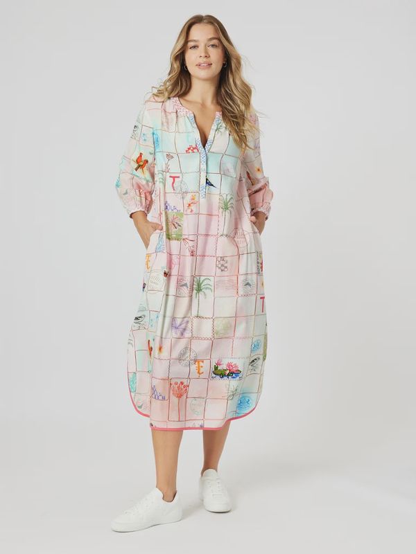 Capri Pastel Print Dress