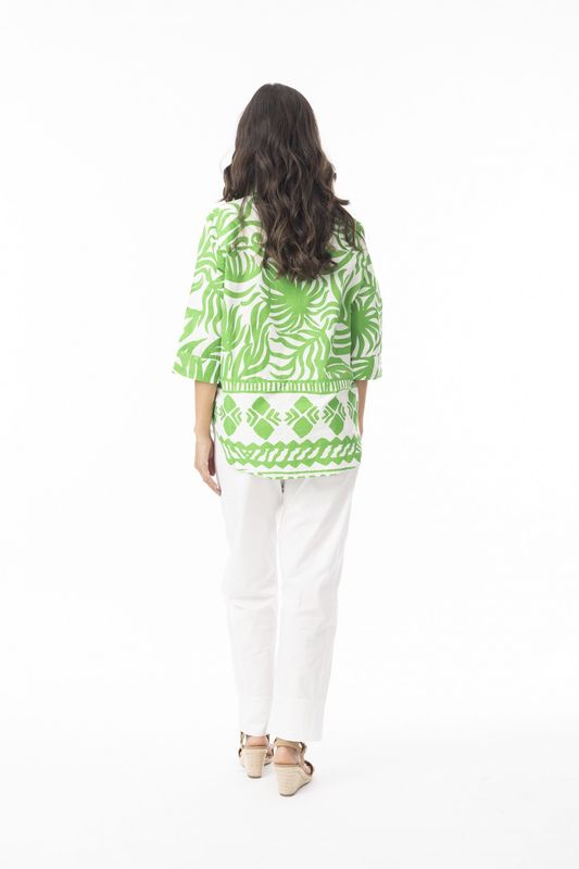 Suriname Green Collared Shirt